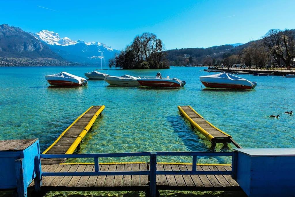 Androsace Appartement Dans Chalet Bois Avec Jacuzzi Privatif Terrasse Et Vue Montagne Les Villards-sur-Thônes Exterior foto